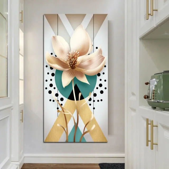 Art mural Canvas Fleur Abstraite