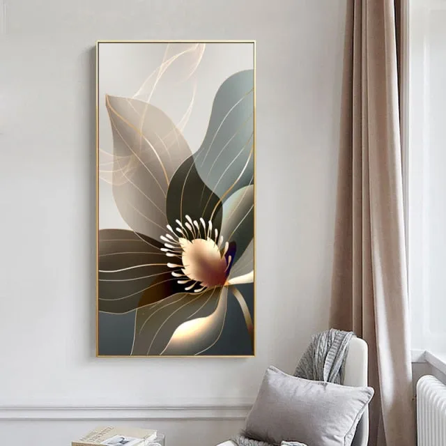 Art mural Canvas Fleur Abstraite