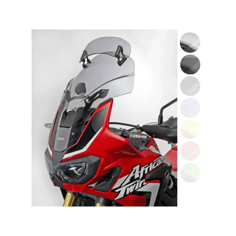 Bulle MRA Vario Touring "VTM" avec spoiler clair Honda Africa Twin