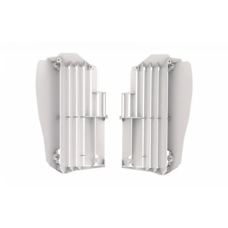 Cache radiateur POLISPORT blanc Yamaha YZ450F - piecemotoquad