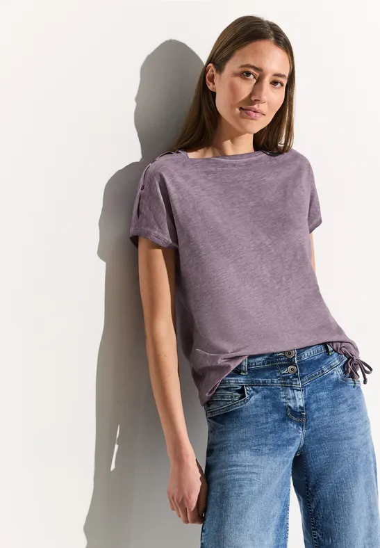 CECIL T-shirt en fil flammé 