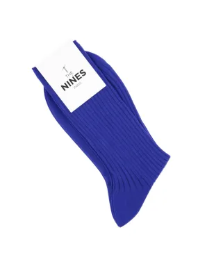 Chaussettes fil d'Écosse bleu électrique