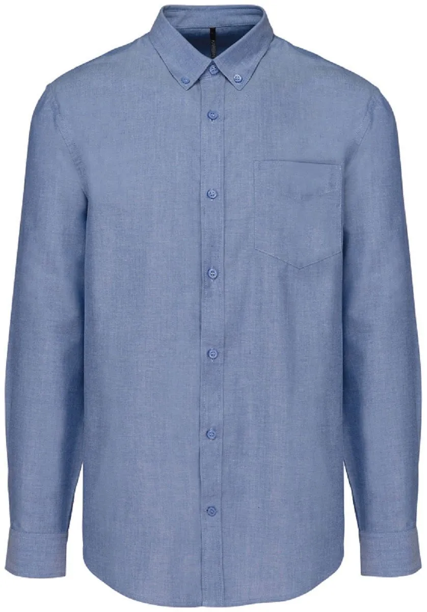 Chemise oxford manches longues - Homme - K533 - bleu cobalt 