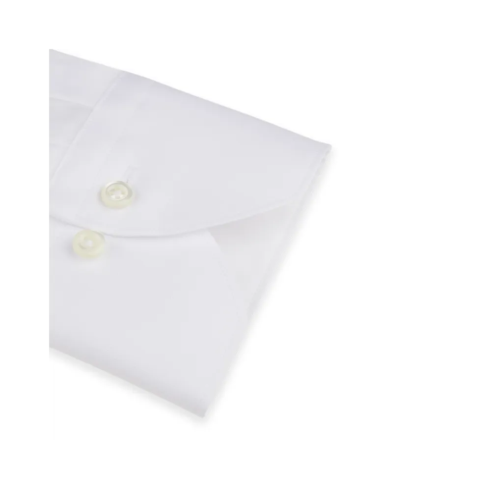Chemise slimline Stenstroms en tissu Oxford Pinpoint blanc