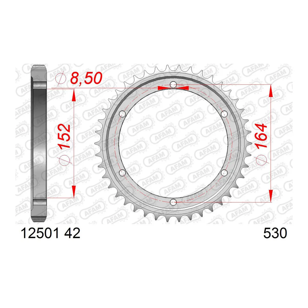 Couronne Acier AFAM 12501