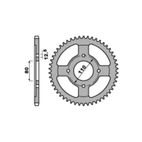 Couronne Acier PBR HONDA 650/750 CB