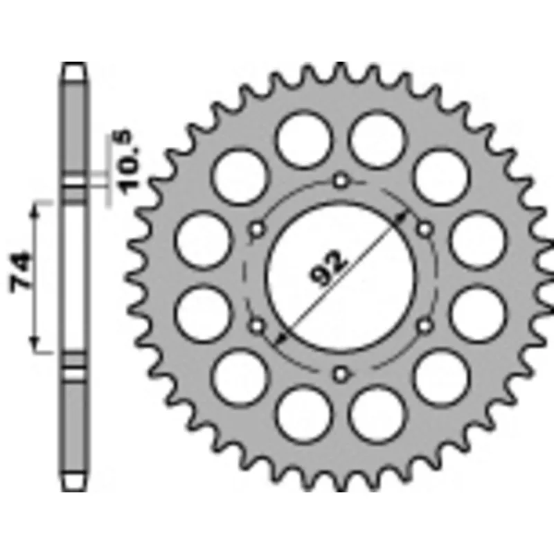 Couronne PBR acier C45 standard 852 - 530