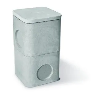 Couvercle boîte pluviale BS 40x40 gouttière