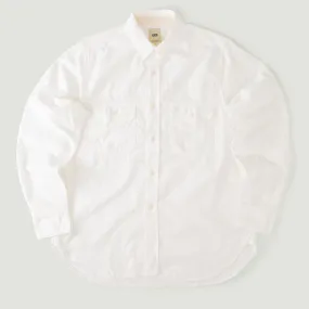 F3496 Oxford Work Shirt White