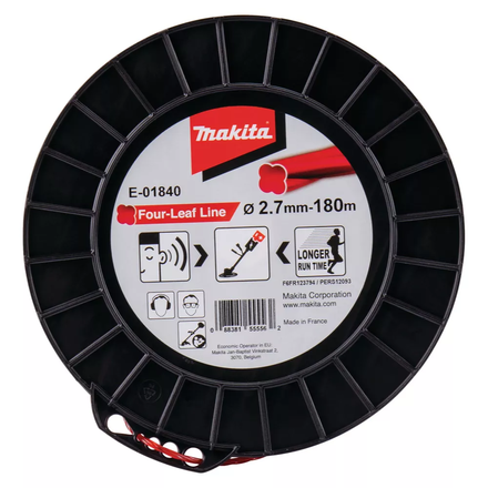 FIL NYLON TREFLE TORSADE 2.7-180M MAKITA - E01840