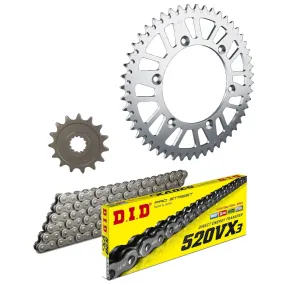 Kit chaine 520 acier DID - 450 TE 2009-10
