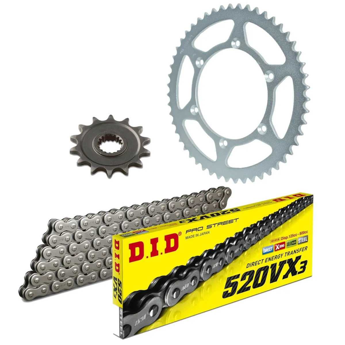 Kit chaine 520 alu DID - BETA 350 RR 2012-