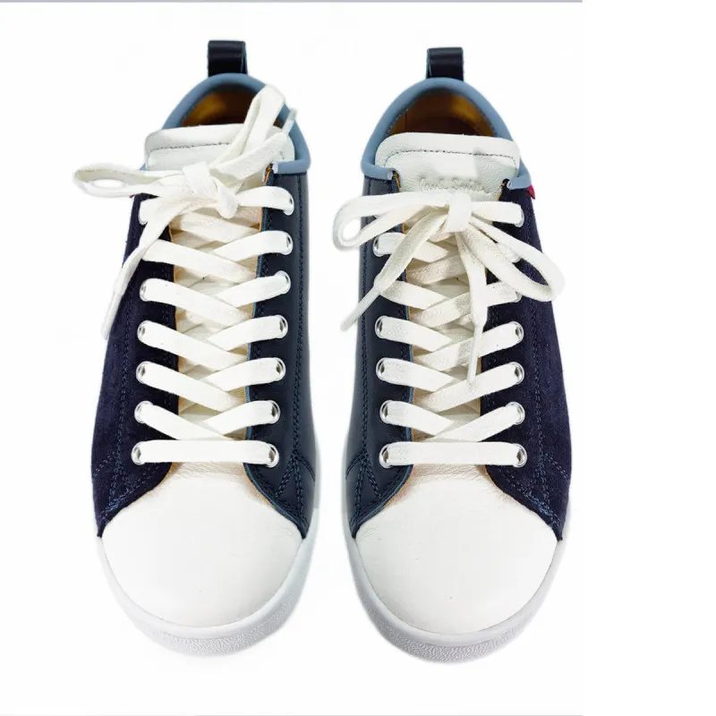 La basket en cuir et velours marine - Paul Smith - Scarpe