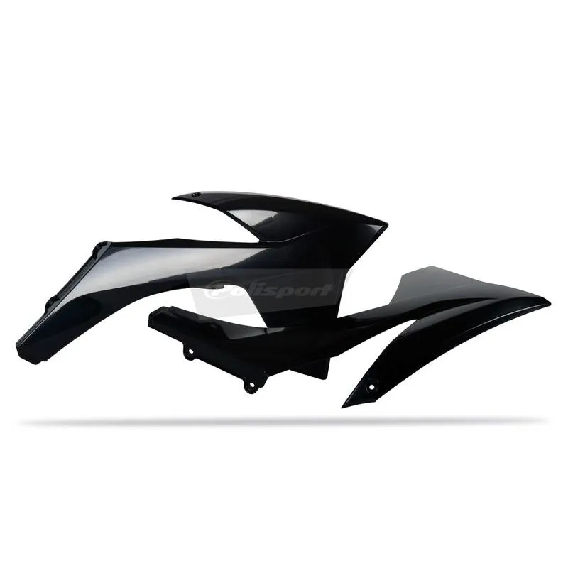 Ouïes de radiateur Polisport noir KTM - piecemotoquad.fr