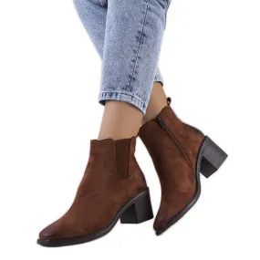 PA1 Bottes marron à talon Luiza brun