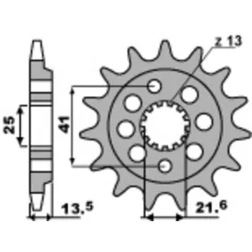 Pignon 15 dents PBR chaîne 520 Honda XR650