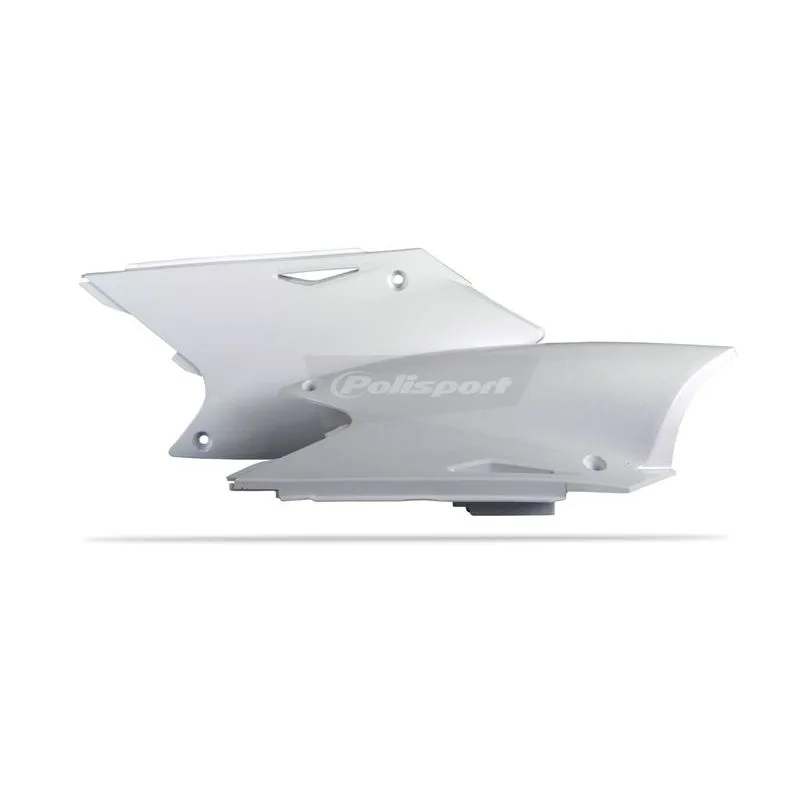 Plaques latérales Polisport Blanc:PS517W04 - piecemotoquad