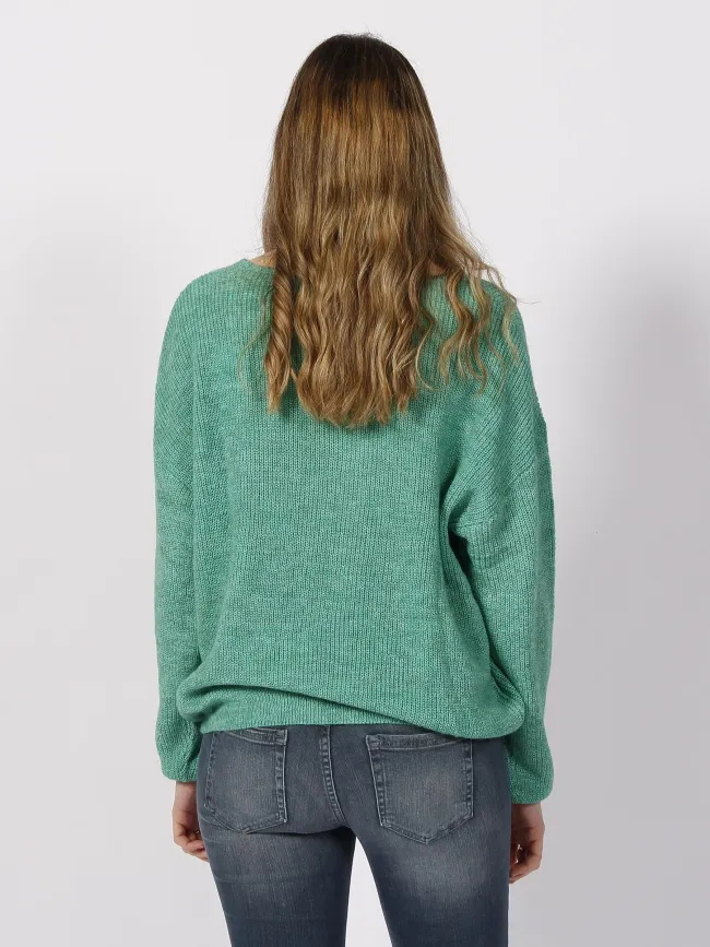 Pull laine mag vert femme - Teddy Smith | wimod