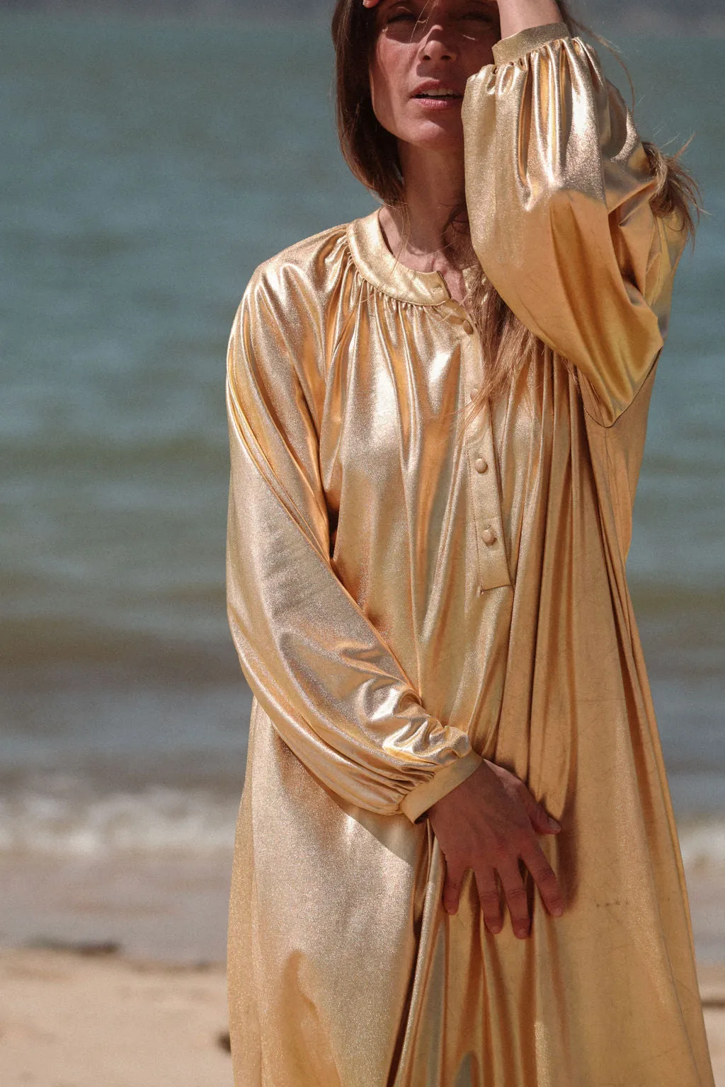 ROBE LONGUE PENELOPE GOLD