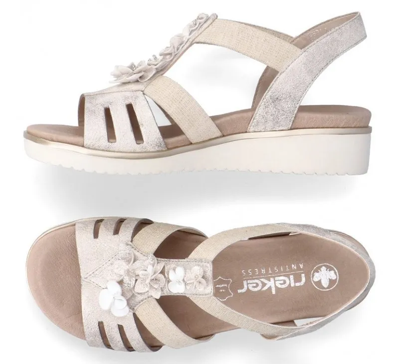 Sandales  Rieker MELON V3788-60 Gold 