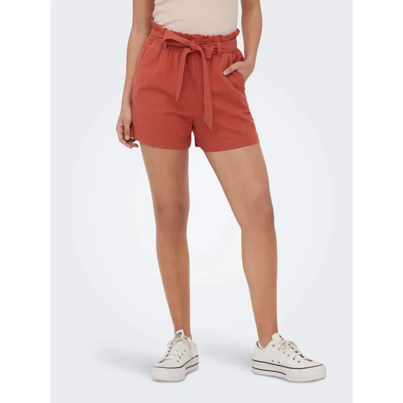 Short en jean taille haute mom roller bleu femme - Teddy Smith | wimod