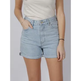 Short en jean taille haute mom roller bleu femme - Teddy Smith | wimod